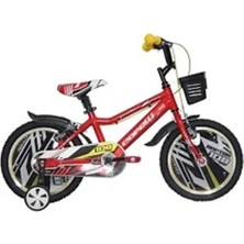 Feyza Design Raptor Erkek Çocuk Bisikleti, Kırmızı-Siyah-Beyaz, 16 Jant, Eğlence Dolu