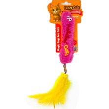 Petzzcats Worm Matatabi ve Çıngırak Sesli Peluş Kedi Oyuncağı Pembe 28X4 cm