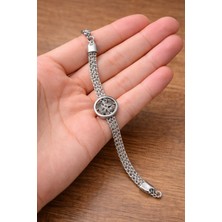 Ekonomik Sepeti Yonca Desenli Sosyete Çelik Bileklik