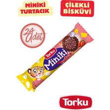 Torku Miniki Turtacık Çilekli Bisküvi 94G x 24 Adet