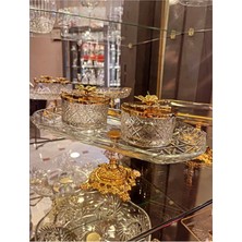 Paşabahçe Timeless 3 Parça Set - 1 Adet Ayaklı Baton 2 Adet Kelebek Kapaklı Kase