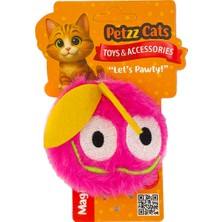 Petzzcats Peluş Matatabi ve Çıngırak Sesli Peluş Kedi Oyuncağı Pembe 12X8 cm