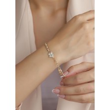 Narin Mücevherat Nar-In Altın Mücevherat Yıldız Figürlü Dorikalı Altın Bileklik 008