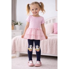 Gigi Giyim Baskılı Kız Çocuk Külotlu Çorap