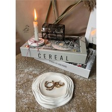 CasadiDuck Su Dalgası Asimetrik Dekoratif Tabak 16-16CM 3’lü