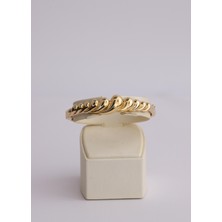 Narin Mücevherat Nar-In Altın Mücevherat Burgu Desen Modern Altın Kelepçe 03