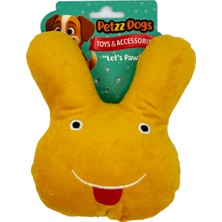 Petzzdogs Sparky Sesli Dayanıklı Peluş Köpek Çiğneme Oyuncağı Sarı 16X14 cm