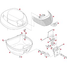 GIVI Z310 ÇANTA ALT TABLA KİLİT SACI E42-E26-E300-E30-E33-E280-E260