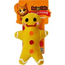 Petzzcats Many Matatabi ve Çıngırak Sesli Peluş Kedi Oyuncağı Sarı 15X9 cm