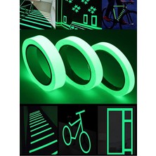 Vosibu Karanlıkta Işık Veren Gece Parlayan Fosforlu Şerit Bant Yapışkanlı Fosfor Bant Fosforlu Işık 4 Metre 1 Adet