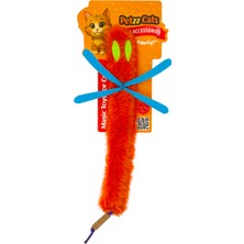 Petzzcats Sinek Matatabi ve Çıngırak Sesli Peluş Kedi Oyuncağı Turuncu 24X15 cm