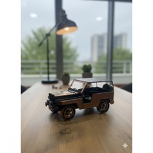 Eski Yeni Antik Metal El Işçiliği Jeep Model Büyük Boy Araba