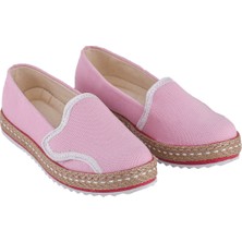 Cotto Shoes Pembe Keten Kadın Sneaker