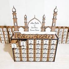 MEKECE Ramazan Takvimi Rtm-01 | Eğitici Ahşap Oyuncak - Çekmeceli Ramazana Özel Hediye Kutuları