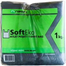 Şeylişeyler-Softeko – Süper Mini Siyah Atlet Poşet – 1 kg – 1 Paket