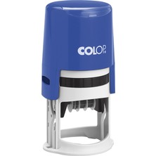 Colop R40 Tarih Kaşe(En) Mavi Kasa Mavi/kırmızı Keçe - 40MM