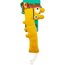 Petzzdogs Donk Sesli Dayanıklı Peluş Köpek Çiğneme Oyuncağı Sarı 34X11 cm