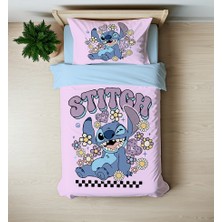Hediyechy Stitch Baskılı Tek Kişilik Nevresim Takımı