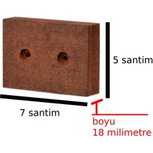X-Perk Masa Sandalye Koltuk Sehpa Kanepe Ünite Ayak Yükseltici Takoz Kahve Tonu Boy 18 Milim  En 7x5 Santim