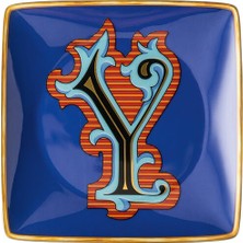 Versace Holiday Alphabet 12 cm Kare Tabak Y Harfi 11940-403705-15253