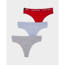 GOST LİRİA Everyday Kadın String Külot  3 Lü Paket - Çok Renkli