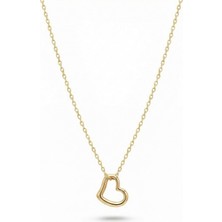 Zümrüt Sarraf 14 Ayar Altın Kalp Kolye