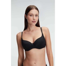 MOTTO10 Butik Balenli Desteksiz Dolgusuz Askıları Çıkabilen Günlük Klasik T-Shirt Sütyeni