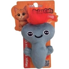 Petzzcats Axe Matatabi ve Çıngırak Sesli Peluş Kedi Oyuncağı Yeşil 13X7 cm