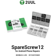 Kızılelma Teknik 2uul SC12 SPARESCREW12 Phillips Vida Seti (Çoğu Android Telefon Tamiri Için) (1200 Adet / Paket)