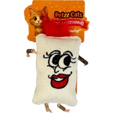 Petzzcats Mrs. Mata Matatabi ve Çıngırak Sesli Peluş Kedi Oyuncağı Beyaz 15X12 cm