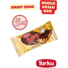 Torku Enjoy Çoko Muzlu Soslu Kek 55G x 24 Adet