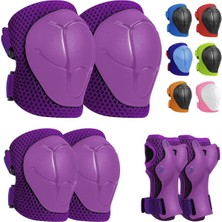 Feyza Design 6'lı Yüksek Korumalı Paten, Scooter, Kaykay, Bisiklet Koruma Seti