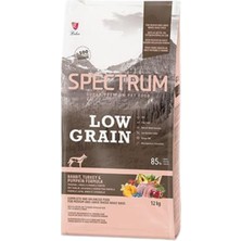 Spectrum Adult Low Grain Rabbit, Turkey, Pumpkin Formula Tavşanlı, Hindili ve Kabaklı Az Tahıllı Orta ve Büyük Irk Yetişkin Köpek Maması 12 kg