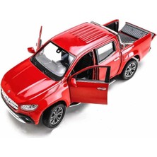 Welly  Koleksiyon 1 / 24 Ölçek Mercedes x Class Kırmızı Arazi Aracı Model Metal Araba