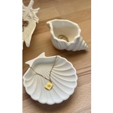 NİLCANDLE Deniz Temalı 3'lü Dekoratif Takı ve Aksesuar Kase Seti – Doğal, Dekoratif ve Hediyelik