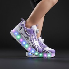 Feyza Design Işıklı Kaykaylı Çocuk Spor Ayakkabısı 32 Numara, Renkli ve Rahat