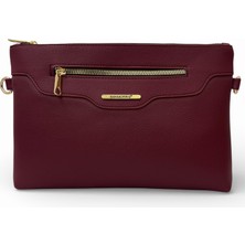 Sanmorris Kadın Suni Deri Ayarlanabilir Çapraz ve El Askılı Portföy, Clutch Çanta