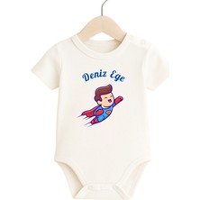 Babytex Bebek Body & Zıbın Isim Baskılı %100 Pamuk Bebek Zıbın