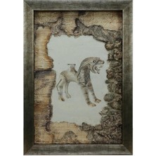 E38 El Işçiliği Kumaş Boyama Tablo 70*50 cm -6478