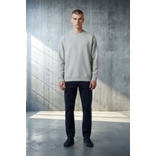 Black Steel Bisiklet Yaka Selanik Ördü Sweatshirt