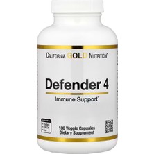 California Gold Nutrition Defender 4, With Vitamin C, Vitamin D, Zinc & Selenium, 180 Veggie Capsules