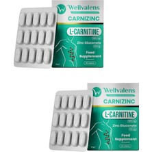 Wellvalens Carnizinc L-Karnitine 1000 Mg + Çinko | Enerji & Metabolizma Desteği Ikili Paket 60 Tablet