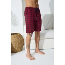 Kly Pijama Kly 196B Battal Büyük Beden Ekoseli Tek Şort