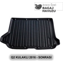 Elorcar Audı Q2 Kulaklı 2016 - Sonrası 3D Bagaj Havuzu