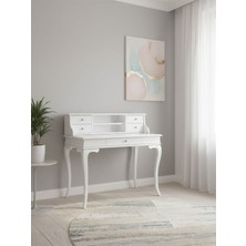 Gazzini Furniture Regis Rustik Still Raflı Ahşap Çalışma Masası 80X125