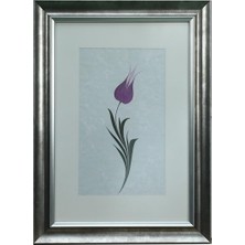 E38 El Işçiliği Lale Ebru Tablo 50*36 CM-6455