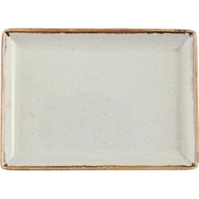 Porland Seasons Gri Kahvaltı Tabağı 26X35CM