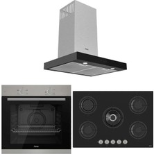 Ferre Mega Plus Serisi 3'lü Cam Ankastre Set (XE61MDV-RS035-D100)