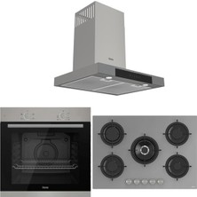 Ferre Mega Plus Serisi 3'lü Cam Ankastre Set (XE61MDV-RS038-D102)