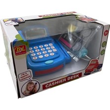 Trust Store Oyuncak Işıklı ve Sesli Yazar Kasa Seti Mavi Hesap Makineli  Yazar Kasa